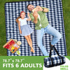 Picnic Blanket,Picnic Blanket Waterproof Foldable with 3 Layers Material,Extra Large Picnic Blanket Picnic Mat Beach Blanket 78.7"x78.7" for Camping Beach Park Hiking Fireworks,Larger & Thicker