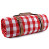 77" X 58" Extra Large Picnic Blanket & Waterproof Camping Mat, Soft Lightweight, Red & White Plaid