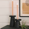 Main + Mesa Stoneware Pillar & Taper Candle Holders, Set of 2