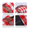 77" X 58" Extra Large Picnic Blanket & Waterproof Camping Mat, Soft Lightweight, Red & White Plaid