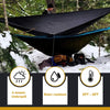 AYAMAYA Single & Double Hammock Underquilt Full Length Big Size Under Quilts for Hammocks, Camping Backpacking Essential, Winter Cold Weather Warm UQ Blanket Bottom Insulation