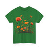 Wildflowers and Orange Roses, Graphic T-Shirts for Women, Floral Shirt, Womens Short Sleeve, Ladies Graphic Tees #5046TTS