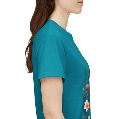 Wildflowers, Graphic T-Shirts for Women, Floral Shirt, Womens Short Sleeve, Ladies Graphic Tees #5110TTS