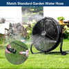 BILT HARD 16 Inch Outdoor Portable Misting Fan, Battery Operated Misting Fan with 15600mAh Detachable Battery & Misting Function, Outside Rechargeable Portable Floor Fan for Patio, Camping, Travel