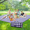 Picnic Blankets Outdoor Blanket Waterproof, 80''x80'' Extra Large Beach Blanket Sandproof Foldable Machine Washable, Vintage Gingham Picnic Mat Grass Lawn Park Family Camping Party Music Festival