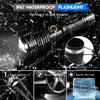 Flashlights LED High Lumens Rechargeable, Goreit 950000 Lumens XHP70.2 Super Bright Flashlight, Flash Light Battery Powered, Powerful Handheld Flashlight with holster for Emergency Camping Hiking Gift