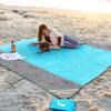 covacure Beach Blanket - Extra Large Beach Blanket Waterproof Sandproof Fits 108”X 85.2" for 8 Adults, Oversized Beach Mat with Zipper Pocket, Outdoor Beach Accessories for Travel, Camping, Hiking