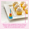 Nora Fleming Hand-Painted Mini: Best Birthday Ever (Candle Holder Cake) A194