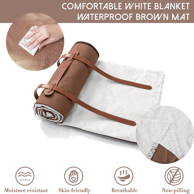 Tiny Land Picnic Blankets, 2 in1 Double Layer Waterproof Mat + Blanket, Machine Washable Outdoor Blanket, Portable Camping Blanket, Extra Large Beach Mat, for Camping Park Beach Grass