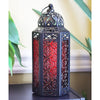 Mid Size Table/hanging Red Hexagon Moroccan Candle Lantern Holders