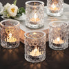 NITIME Clear Votive Candle Holders Set of 24, Tealight Candle Holder for Wedding Table Decor, Glass Candle Holder for Brithday Party, Table Centerpiece and Home Decor