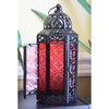 Mid Size Table/hanging Red Hexagon Moroccan Candle Lantern Holders