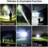 BERCOL Rechargeable LED Flashlights High Lumens, 990,000 Lumens Super Bright Powerful Flashlights, 5 Modes, IPX6 Waterproof Handheld Flash Light for Emergencies, Hiking