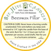 Bee Hive Candles 100% Pure Beeswax Pillar Candle (2" x 3" (3-Pack))