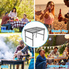 Goaylate Camping Table, 2 ft Folding Grill Table with Mesh Desktop, Anti-Slip Feet, Height Adjustable, Lightweight & Portable Aluminum Outdoor Table for Camping, Picnic, RV, BBQ (23.6"X16"X22.5")