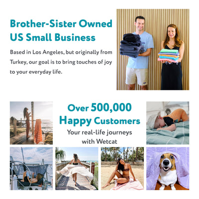 WETCAT Turkish Beach Towel Oversized 38x71 100% Cotton Sand Free Quick Dry Extra Large Light Travel Towel for Adults Beach Accessories Gifts - Teal