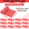 Preboun 2 Roll Red Checkered Tablecloth 40 Inch x 300 Feet Disposable Plastic Table Cover Waterproof Red and White Gingham Table Cloth for Picnic Outdoor Party Decoration(Red White Checkered)