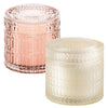 Hidden Label Decorative Jar Candle,Rose & Sandalwood + Vanilla & Coconut Scented Candles, Wood Wick Candles