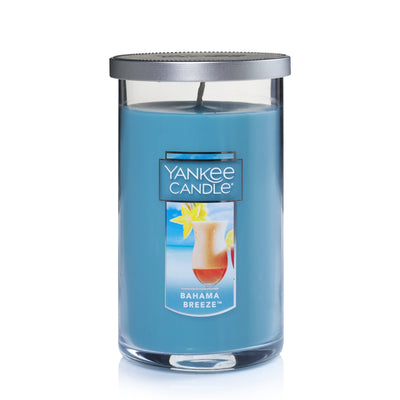 Yankee Candle Bahama Breeze Scented, Classic 12oz Medium Perfect Pillar Single Wick Candle, Over 80 Hours of Burn Time