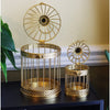 Birdcage Decor Candle Holder Lantern Decorative Table Centerpieces, Gold, Large, Set of 12