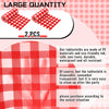 Preboun 2 Roll Red Checkered Tablecloth 40 Inch x 300 Feet Disposable Plastic Table Cover Waterproof Red and White Gingham Table Cloth for Picnic Outdoor Party Decoration(Red White Checkered)