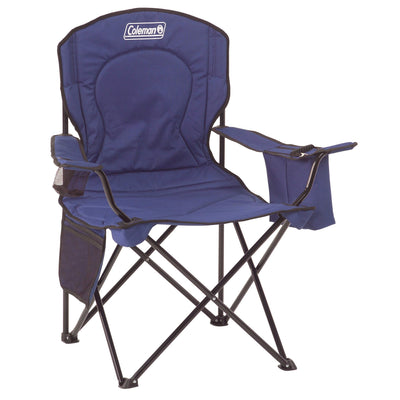 Coleman Portable Camping Chair with 4-Can Cooler - Perfect for Camping, Tailgates, Beach, Sports and More