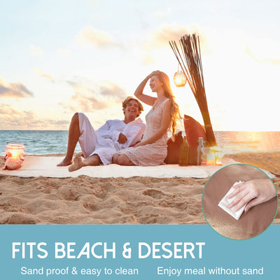 Tiny Land Picnic Blankets, 2 in1 Double Layer Waterproof Mat + Blanket, Machine Washable Outdoor Blanket, Portable Camping Blanket, Extra Large Beach Mat, for Camping Park Beach Grass