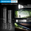 Rechargeable LED Flashlights High Lumens, 20000 Lumens & 1500 Meters Super Bright Rechargeable Tactical Flashlight with 5 Modes,Waterproof,Powerful Handheld Flash Light for Emergencies,Camping