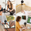 Momcozy Portable Stroller Fan, 8000mAh, 27H Ultra-long Battery Life, Detachable 4 Speed 360°Rotate, LED Night Light 2 Modes, USB Rechargeable Handheld Cooling Fan for Travel, Car Seat,Room