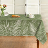 Horaldaily Spring Tablecloth 60×84 Inch Rectangular, Green Plants Wild Fern Washable Table Cover for Party Picnic Dinner Decor