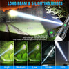 Flashlights 20000 High Lumens Rechargeable - 1500 Meters Long Beam Super Bright LED Flash Light with Power Display & IPX5 Waterproof for Camping, 20H Runtime,5 Modes,Zoomable Handheld Flashlight