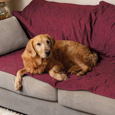 BRAWNTIDE Large Outdoor Waterproof Blanket - Quilted, Extra Thick Fleece, Warm, Windproof, Ideal Stadium Blanket, Camping Blanket, Great for Beaches, Festivals, Parks, Yoga, Pets, Dogs (Wine)