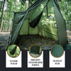 OneTigris TEGIMEN Hammock Hot Tent with Stove Jack, Spacious Versatile Wall Tent with Snow Skirt, 3000mm Waterproof with Zippered Tent Bag (Ranger Green)