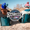 Crazy Creek The Chair for Camping, Backpacking & More, High Density Foam Cushion, Occasional Use Model, Adjustable Straps, Water-Resistant, Smokey Blue/Black, One Size