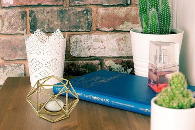 Wedding Baby Bridal Shower Party Favors, Fashioncraft Bundle of 40 4inch Gold-Tone Geometric Hexagon Tea Light Candle Holders