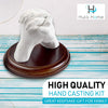 Hula Home Hand Casting Kit for Couples or Family with Mounting Plaque | Anniversary DIY Gifts Her & Him, Keepsake Sculpture Wedding Kids,