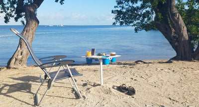 Octable Beach Table, Portable, Lightweight, Sturdy, Holds All Your Beach Gear, Perfect for The Beach, Now Comes with 8" Extender for Added Height. to View Optional Accessories Click on Style