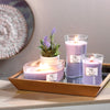 Woodwick Large Hourglass Scented Candle | Lavender Spa | with Crackling Wick | Burn Time: Up to 130 Hours, Lavender Spa