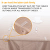 48 Pieces Transparent Clear Tablecloth Clips, Plastic Table Cloth Clips，Windproof Table Cover Holder Clamps，Table Cloth Holder for Christmas Home Wedding Party Indoor Outdoor Camping Picnic (Large)