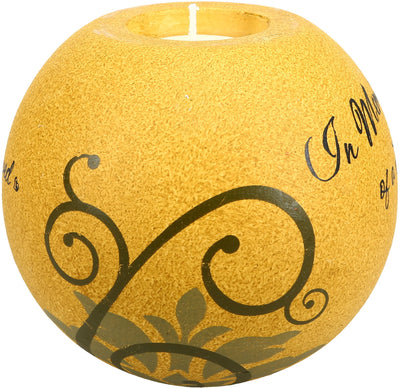 Pavilion Gift Company Comfort Candles 5-Inch Round Tea Light Holder, in Memory