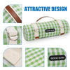 G GOOD GAIN Picnic Blankets Outdoor Extra Large - Waterproof Picnic Blanket with Carry Strap | Machine Washable Picnic Mat with Sandproof Backing for Park, Grass, Camping, Hiking, Concerts (Lime)