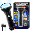 Bell+Howell Taclight Max Deluxe 1000 Lumens, 7,000K Cree LED - 10 Hours Power Handheld Flashlight, 5 Modes, Rechargeable, Water/Shatter Resistant Tactical and Camping Flash Light