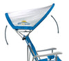 GCI OUTDOOR SunShade Captain's Chair | Collapsible Folding Canopy Shade Chair with Durable Armrests, Drink Holder & Portable Carry Bag, Perfect for Beach Trips & Picnics — Saybrook Blue