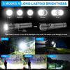 Rechargeable LED Flashlights High Lumens, 20000 Lumens & 1500 Meters Super Bright Rechargeable Tactical Flashlight with 5 Modes,Waterproof,Powerful Handheld Flash Light for Emergencies,Camping