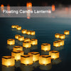 FUELYE 12Pack Floating Lanterns Square Rectangle Sets,Outdoor Lanterns Decorative with Waterproof,Floating Candles for Pool,River,Memorials,Wedding,Bar,and Parties