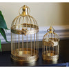 Birdcage Decor Candle Holder Lantern Decorative Table Centerpieces, Gold, Large, Set of 12