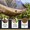 OneTigris Hideout Hammock Underquilt, Full Length Lightweight 4 Season Hammock Gear Underquilt for Hammock Camping Hiking Backpacking Travel Beach Backyard Patio Portable, Coyote Brown