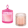 Hidden Label Sandalwood & Rose Scented Candle,Pink Decorative jar Candle