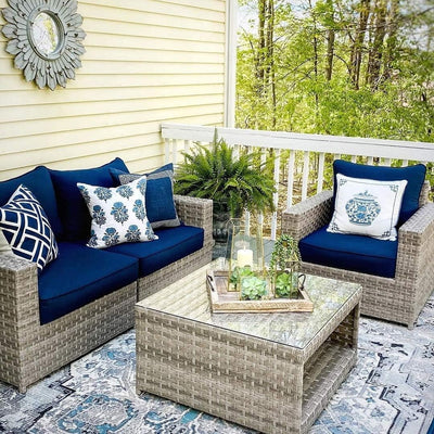 Serene Spaces Living Large Gold Decorative Hurricane Lantern Candle Holder with Glass Panels, 16" Tall, Set of 4