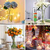 9 Pack Cylinder Vases- for Centerpieces, 6,8,10 Inch Clear Glass Cylinder Candle Holder- for Weeding Centerpirces Decoration Tall Clear Flower Vases, Hurricane Candle Holder for Party Home Decor